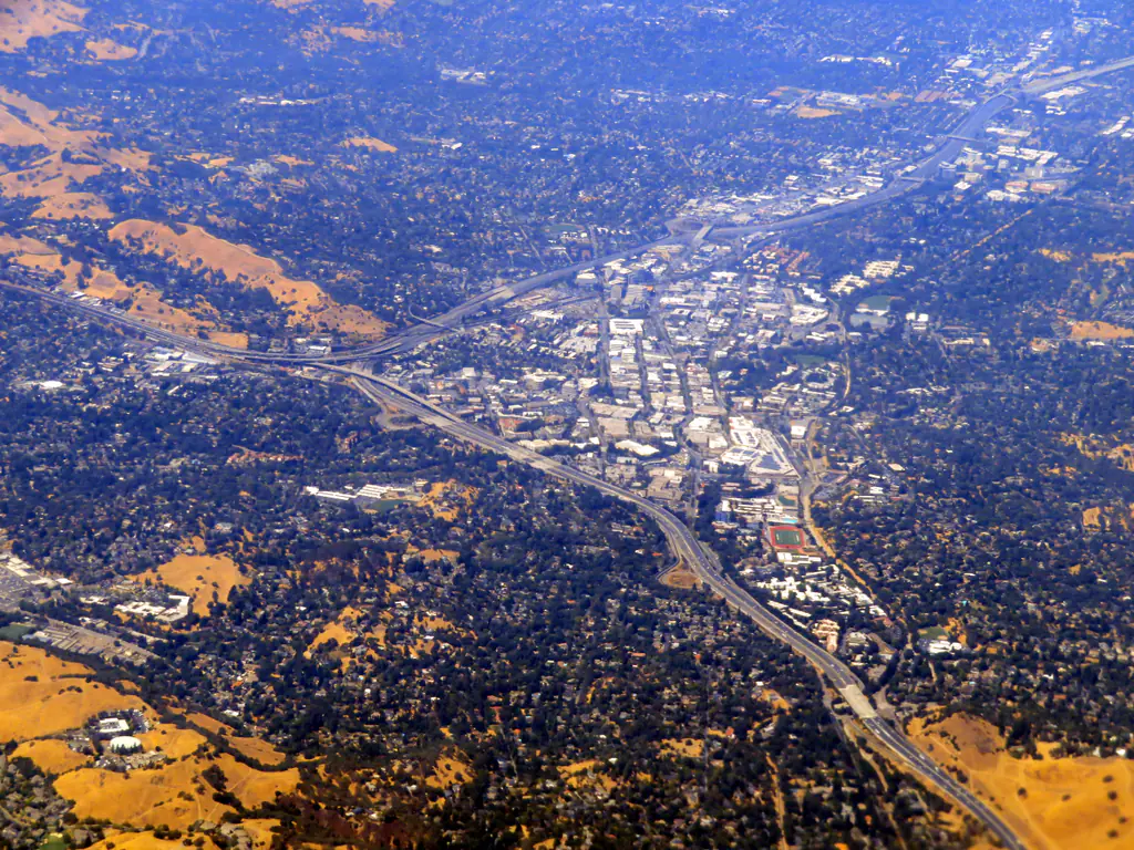 Walnut Creek aerial view