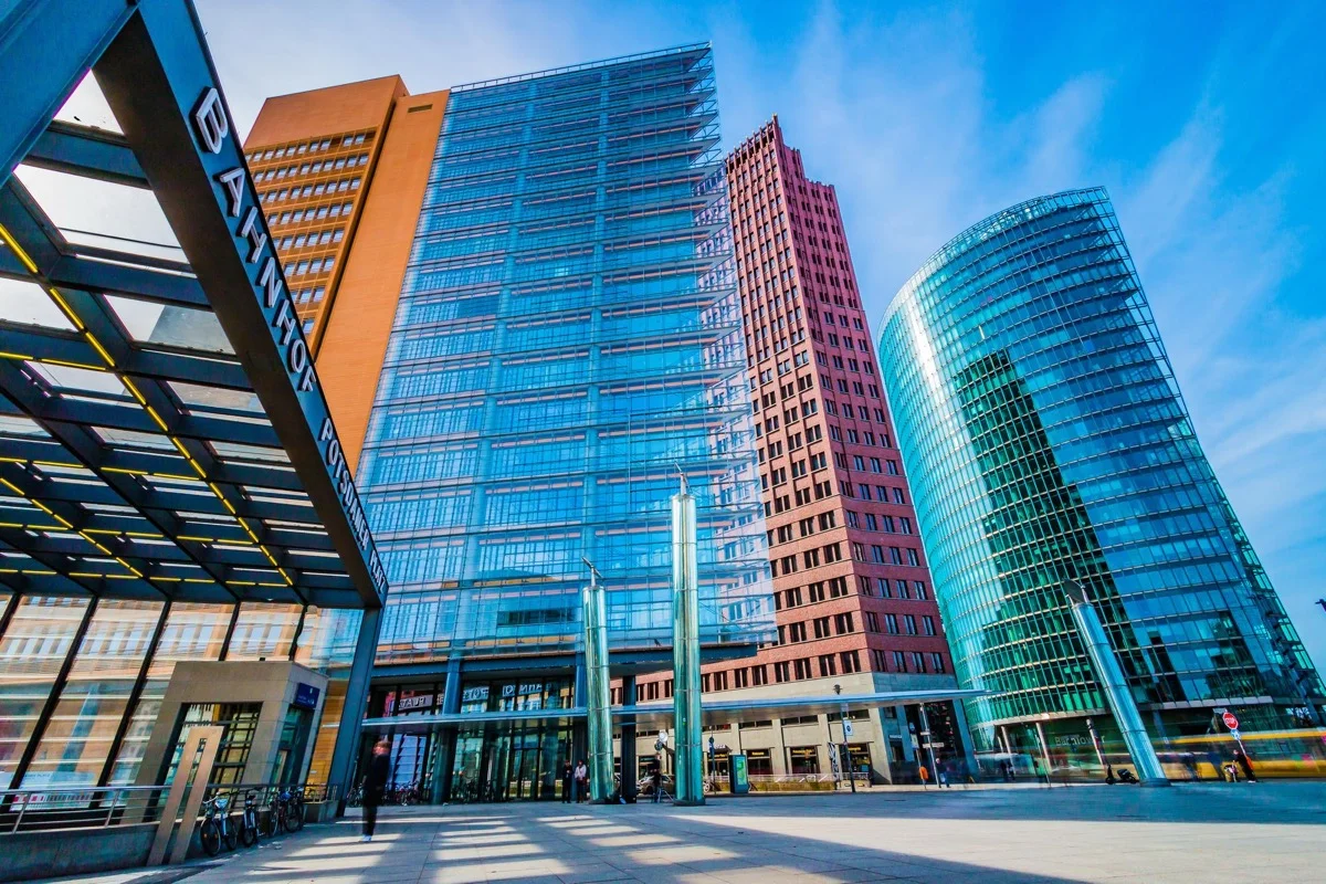 Modern commercial buildings in California representing investment property opportunities and commercial real estate financing