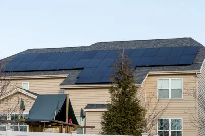 SOLAR PANEL FINANCING ADD-ON LOANS hero image showing home buying benefits in California