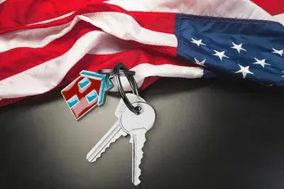 VA hero image showing home buying benefits in California